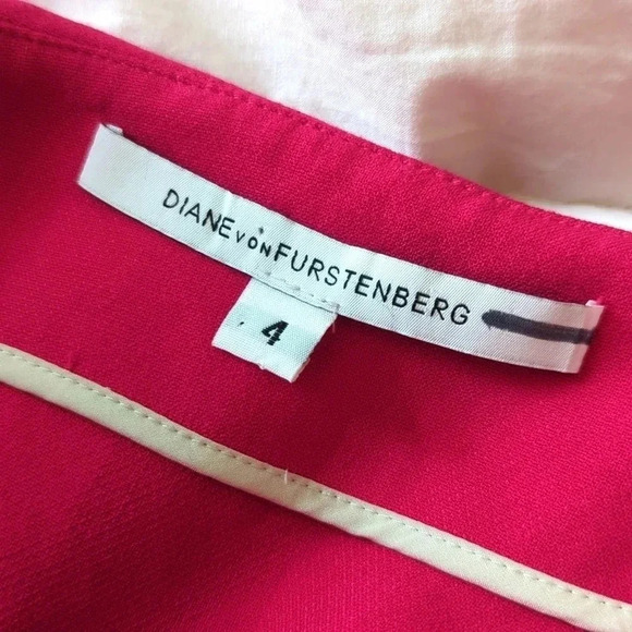 Diane Von Furstenberg Colorblock Pattern Mini Dress - Picture 8 of 8